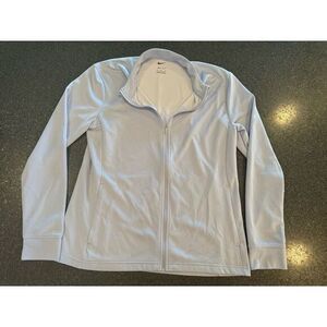 Nike Dri Fit‎ Womens Full Zip Light Grey Size Med Gorecore